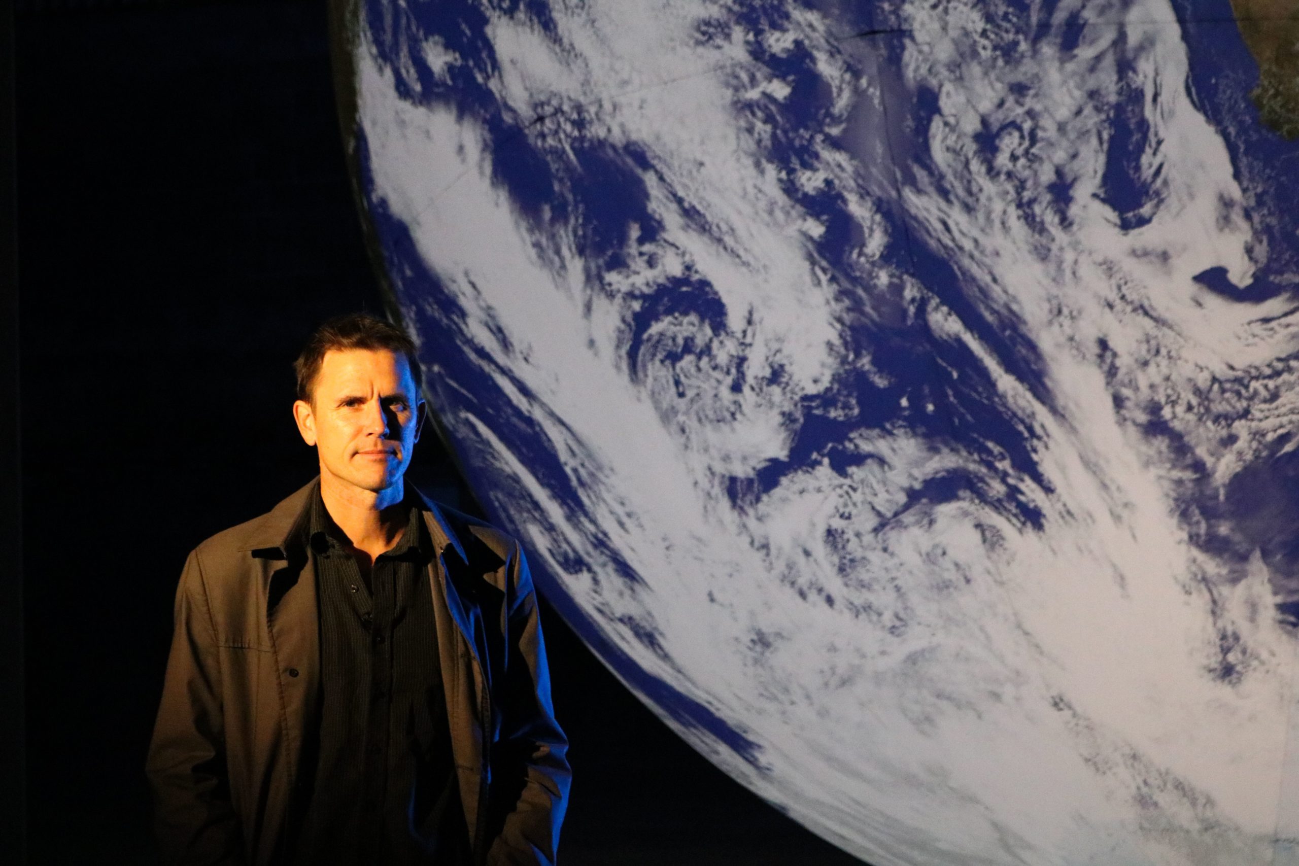 Gaia. Photo of Luke Jerram by National Environment Research Council (NERC)
